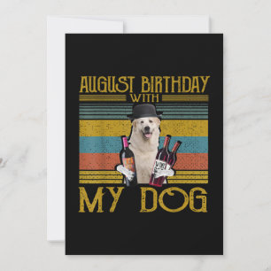 Invitación Cumpleaños De Agosto Con Mi Perro De Los Grandes P