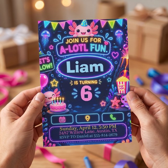 Invitación Cumpleaños de Ajolote (Subido por el creador)