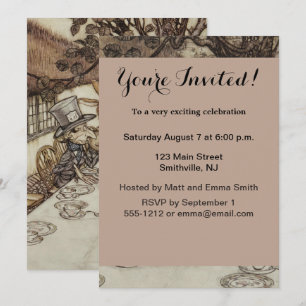 Invitación Cumpleaños de Alicia Fiesta de Cumpleaños y No Cum