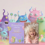 Invitación cumpleaños de Amigos Funny Monsters<br><div class="desc">La suite "Friends Funny Monsters Cumpleaños" para los niños es una colección muy bien hecha, diseñada para hacer del cumpleaños de sus hijos un evento mágico y memorable. Esta colección cuenta con ilustraciones de Monstruos Funny inspirados en libros de cuentos, de estilo vintage original, que le dan un toque encantador...</div>
