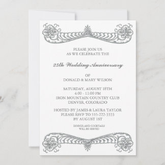 Invitación Cumpleaños de aniversario de plata número 25 de Pe