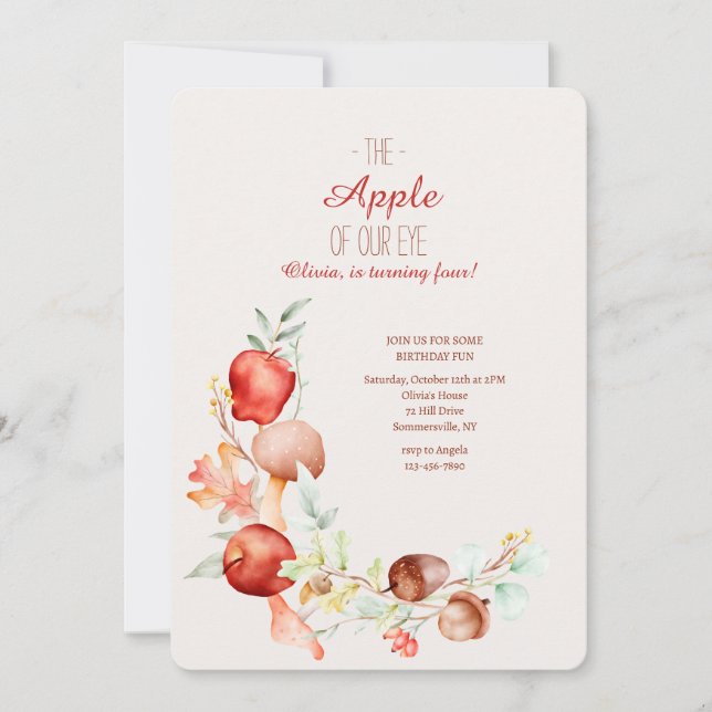Invitación Cumpleaños de Apple (Anverso)