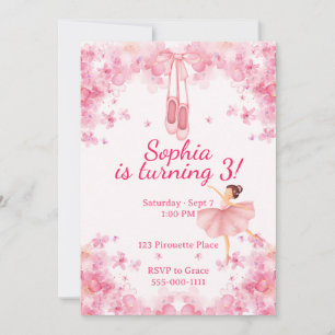 Invitación Cumpleaños de Bailarina
