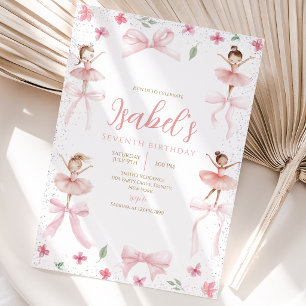 Invitación Cumpleaños de Bailarina