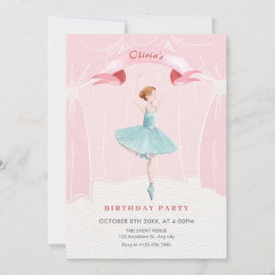 Invitación cumpleaños de Ballerina