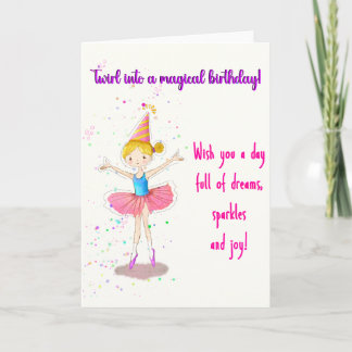 Invitación Cumpleaños de Ballerina para un chica especial