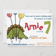 Cumpleaños de Balloonosaurus: Stegosaurus