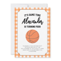 Cumpleaños de Baloncesto de Cuadros