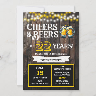 Invitación Cumpleaños de barbacoa en el patio trasero, salud 