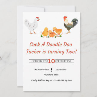 Invitación Cumpleaños de Barnyard