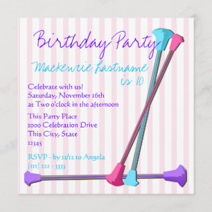Invitación Cumpleaños de Baton