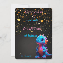 Invitación cumpleaños de bebé lindo