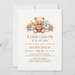 Invitación Cumpleaños de Bebé: Pastelito de Otoño