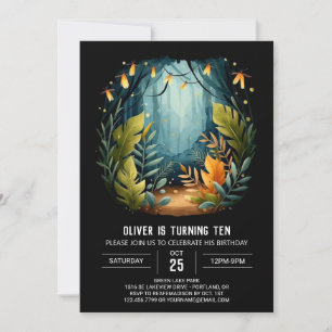 Invitación Cumpleaños de Bosques Encantados Editable