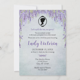 Invitación Cumpleaños de Bridgerton Inspirado en Derramar el 