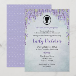 Invitación Cumpleaños de Bridgerton Inspirado en Derramar el 