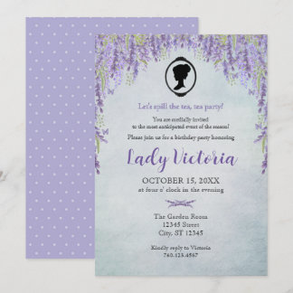 Invitación Cumpleaños de Bridgerton Inspirado en Derramar el 