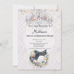 Invitación Cumpleaños de caballo elegante