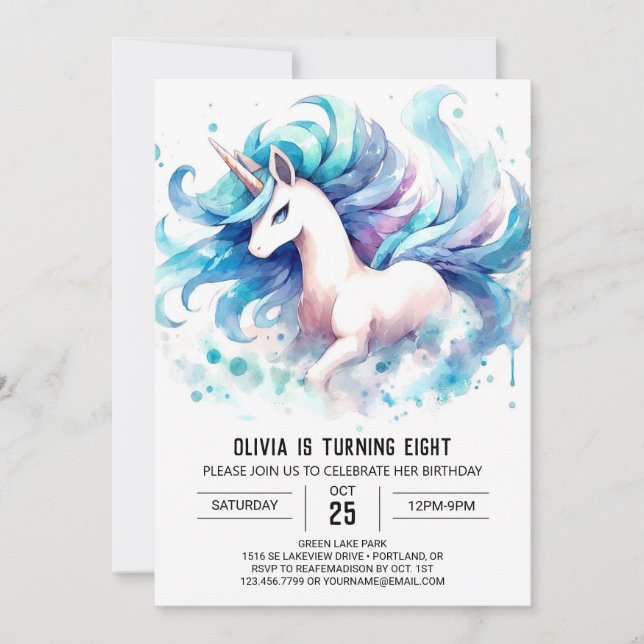 Invitación Cumpleaños de Caballos en Línea Farmyard (Anverso)