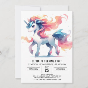 Invitación Cumpleaños de caballos Girly Printable
