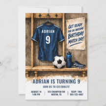 Cumpleaños de camiseta de fútbol personalizada par