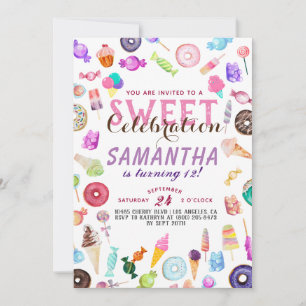Invitación Cumpleaños de Candyland