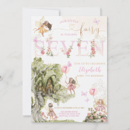 Invitación Cumpleaños de Chica de la Selva Fairy