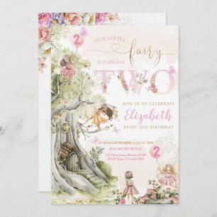 Invitación Cumpleaños de Chica de la Selva Fairy