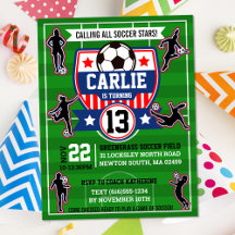 Cumpleaños de chicas de fútbol en el campo de fútb