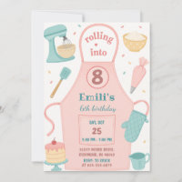Cumpleaños de Cocina delantal rosa personalizado