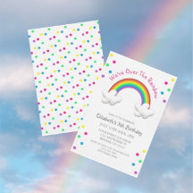 Cumpleaños de colores arcoiris