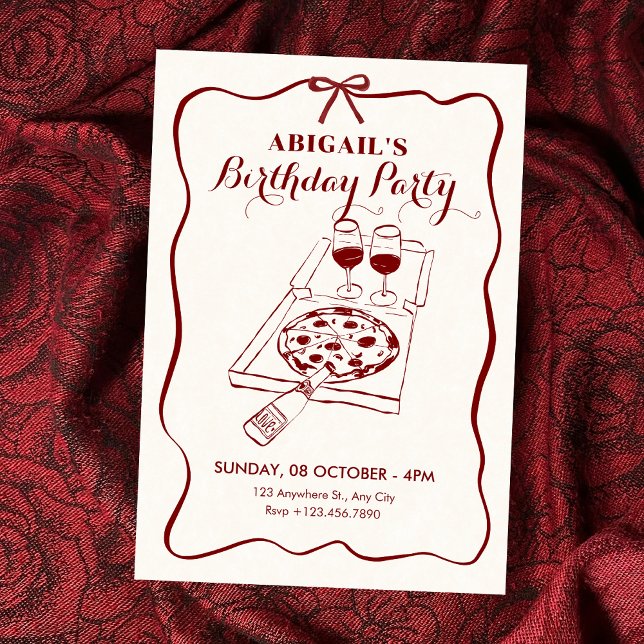 Invitación Cumpleaños de comida y bebida  (Subido por el creador)