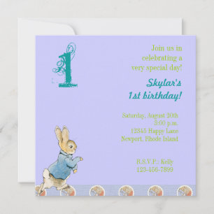 Invitación Cumpleaños de conejos y amigos