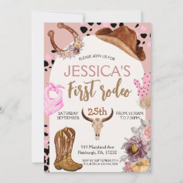 Invitación Cumpleaños de Cowboy Primera fiesta de cumpleaños 
