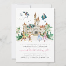 Cumpleaños de cuento de hadas de princesas, caball