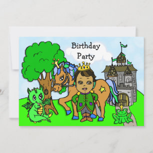 Invitación Cumpleaños de Cuento de Hadas del Principito