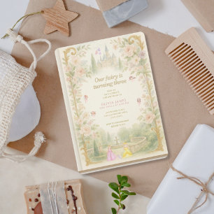 Invitación Cumpleaños de cuento de hadas, primero, cuento de