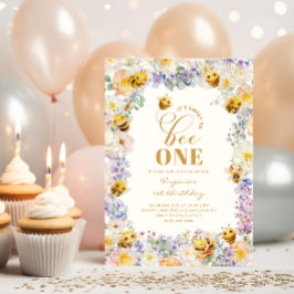 Invitación Cumpleaños de Cute Bee