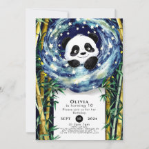 Cumpleaños de Cute Boho Panda
