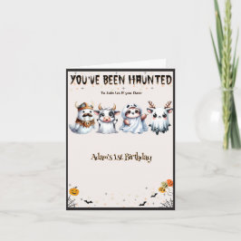Invitación Cumpleaños de Cute Halloween