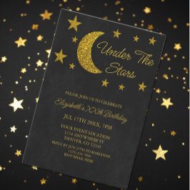 Invitación Cumpleaños De Debajo De Las Estrellas