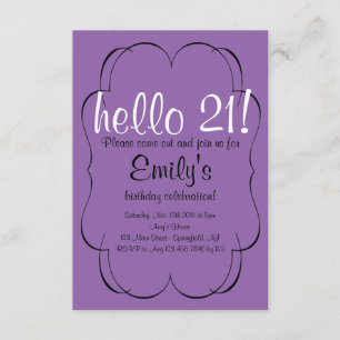 Invitación Cumpleaños de desplazamiento
