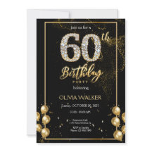 Cumpleaños de Diamante Negro y Oro
