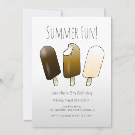 Invitación Cumpleaños de diversión de verano
