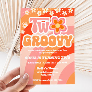 Invitación Cumpleaños de Dos Groovy