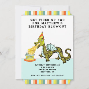 Invitación Cumpleaños de Dragón