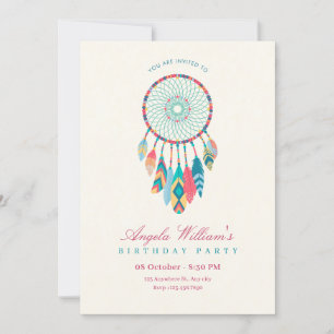 Invitación cumpleaños de Dreamcatcher
