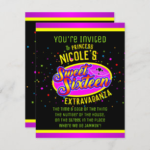 Invitación Cumpleaños de Dulces 16