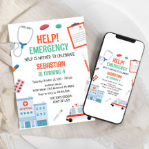 Cumpleaños de emergencia médica de doctor y enferm