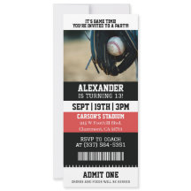 Cumpleaños de Entradas de Béisbol
